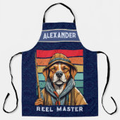 Custom Cool Dog Retirement Geschenke für Fisherman Schürze (Vorderseite)