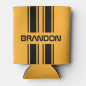 Custom Cool Gelb Schwarz Auto Race Sport Strip Dosenkühler (Vorderseite)