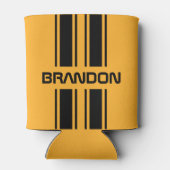 Custom Cool Gelb Schwarz Auto Race Sport Strip Dosenkühler (Rückseite)