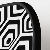 Custom Cool Hexagon Polygon Art Muster Pickleball Schläger (Linke Seite)