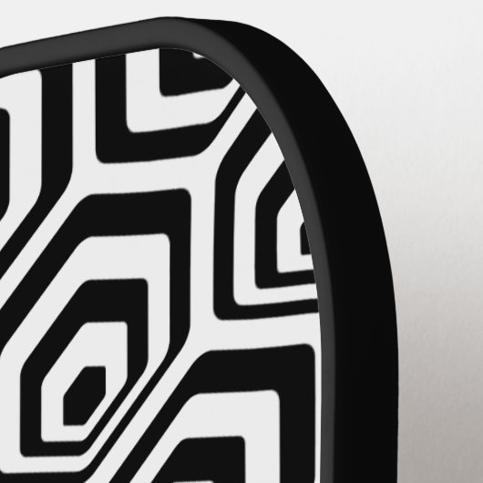 Custom Cool Hexagon Polygon Art Muster Pickleball Schläger (Linke Seite)