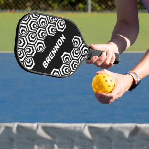 Custom Cool Hexagon Polygon Art Muster Pickleball Schläger