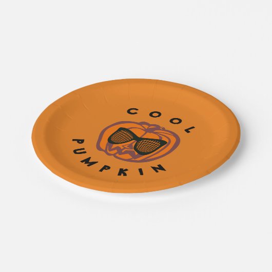 Custom Cool Pumpkin Halloween Special Teller (Schrägansicht)