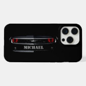 Custom Cool schwarz Chevy Camaro Ihr Name iPhone Hülle (Rückseite (Horizontal))