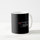 Custom Cool schwarz Chevy Camaro Ihr Name Kaffeetasse (VorderseiteRechts)