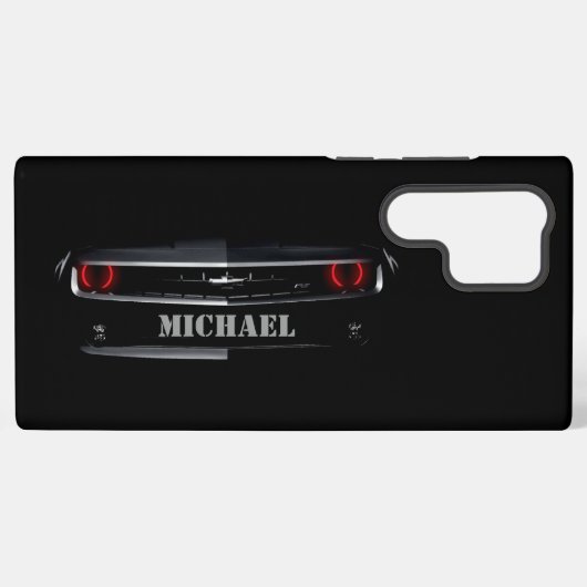 Custom Cool schwarz Chevy Camaro Ihr Name Samsung Galaxy Hülle (Rückseite (Horizontal))