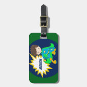 Custom Cool Superherd Kids Gepäckanhänger (Vorderseite vertikal)