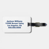 Custom Cool Superherd Kids Gepäckanhänger (Rückseite horizontal)