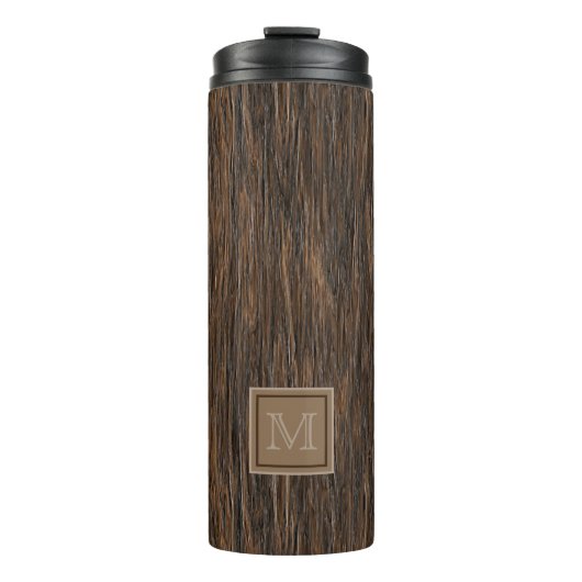 Custom Coole Abstrakte Bäume Bark Holz Art Motif Thermosbecher (Vorderseite)