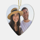 Custom Coordinates Fist Date Valentine's Day Gift Keramik Ornament (Links)