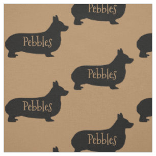 Custom Corgi Dog Fabric Stoff