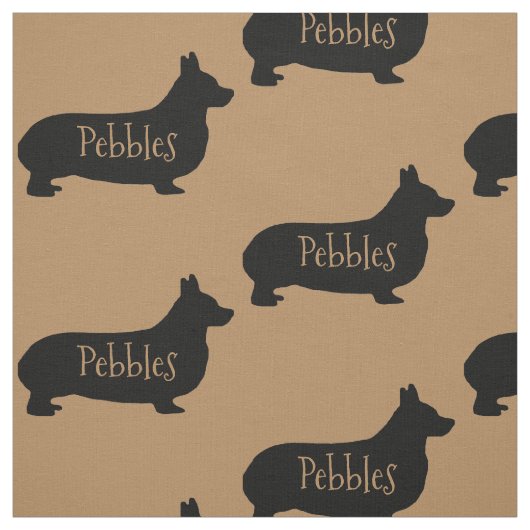 Custom Corgi Dog Fabric Stoff (Muster)