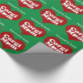 Custom Corgi Mama Weihnachten Geschenkpapier (Ecke)