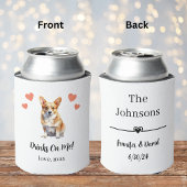 Custom Corgi Pet Wedding Can Cooler Dosenkühler