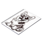 Custom Corgi Puppy with Sunglasses | Sketch Art Notizblock (Linke Seite)