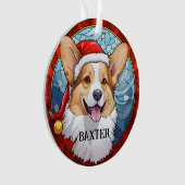 Custom Corgi Xmas Ornament (Vorderseite)