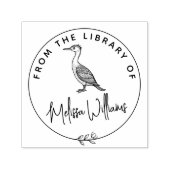 Custom Cormorant Ex Libris aus dem Bibliothekbuch Permastempel (Design)