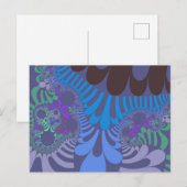 Custom Cornflower Blue Mod Postcard Postkarte (Vorne/Hinten)