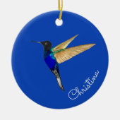 Custom Coronet Hummingbird Keramik Ornament (Vorne)