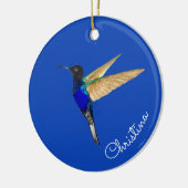 Custom Coronet Hummingbird Keramik Ornament (Links)