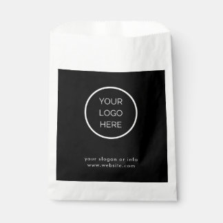 Custom Corporate Business Logo Black Paper Favor B Geschenktütchen