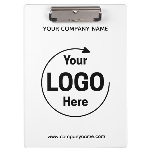 Custom Corporate Business Logo  Klemmbrett (Vorderseite)