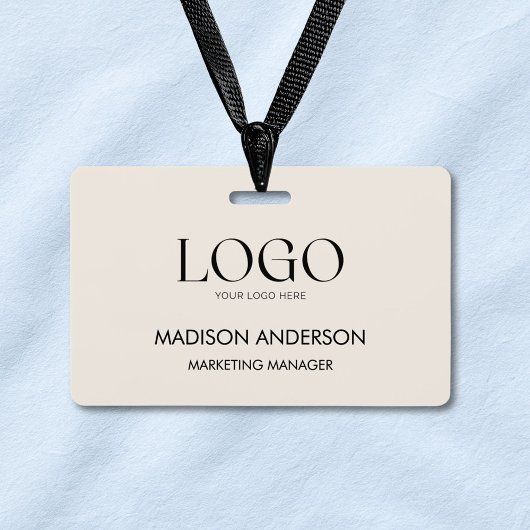 Custom Corporate Business Logo Modern ID Ausweis