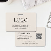 Custom Corporate Business Logo Modern ID Ausweis