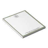 Custom Corporate Business Logo Modern Professional Notizblock (angewinkelt)