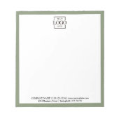 Custom Corporate Business Logo Modern Professional Notizblock (Vorderseite)