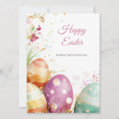 Custom Corporate Easter Greetings Card Karte (Vorderseite)