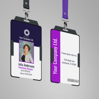 Custom Corporate Employee ID Badge – Teal Prof Ausweis