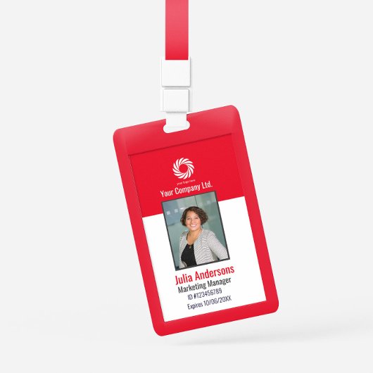 Custom Corporate Employee ID Badge – Teal Prof Ausweis