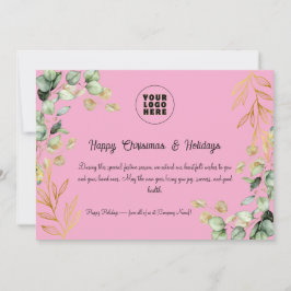 Custom Corporate Weihnachtskarte 2025 Feiertagskarte