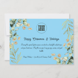 Custom Corporate Weihnachtskarte 2025 Feiertagskarte