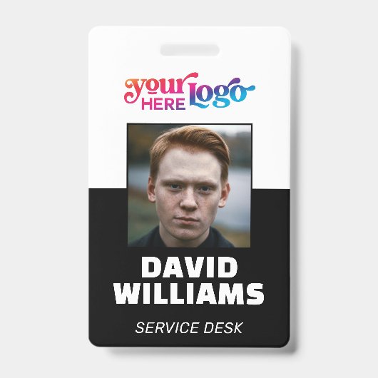 Custom CorporateBadge Employee/Event-ID mit Foto Ausweis (Vorderseite)
