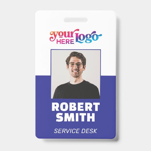 Custom CorporateBadge Employee/Event-ID mit Foto Ausweis (Vorderseite)