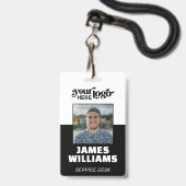 Custom CorporateBadge Employee/Event-ID mit Foto Ausweis (Vorderseite mit Lanyard)