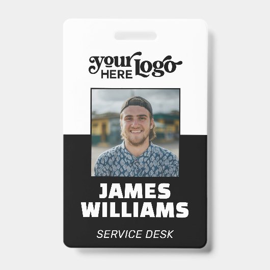 Custom CorporateBadge Employee/Event-ID mit Foto Ausweis (Vorderseite)