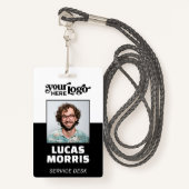 Custom CorporateBadge Employee/Event-ID mit Foto Ausweis (Vorderseite mit Schlüsselband)