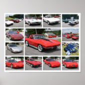 Custom Corvette Collage Print - Poster (Vorne)