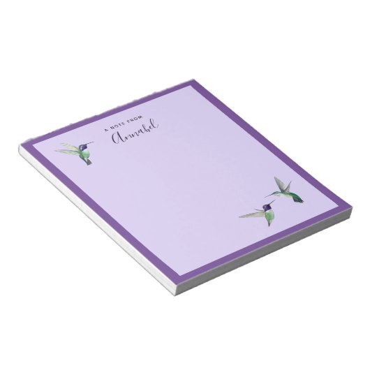 Custom Costa's Hummingbirds Notepad Notizblock (angewinkelt)