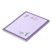 Custom Costa's Hummingbirds Notepad Notizblock (Rotiert)