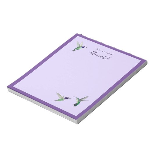 Custom Costa's Hummingbirds Notepad Notizblock (Rotiert)