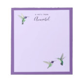Custom Costa's Hummingbirds Notepad Notizblock (Vorderseite)