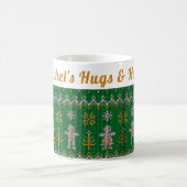 Custom Cosy Ugly Sweater | Hugs & Hot Cocoa Kaffeetasse (Mittel)