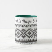 Custom Cosy Ugly Sweater | Hugs & Hot Cocoa Tasse (Zentrum)
