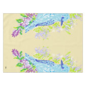 Custom Cotton Tablecloth, 52"x70" Blue Birds Tischdecke (Vorderseite (Horizontal))