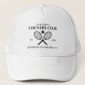Custom Country Club Junggeselinnen-Abschied Club B Truckerkappe (Vorderseite)