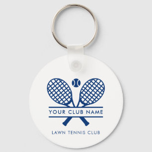 Custom Country Club Tennis Team Players Blue Swag Schlüsselanhänger